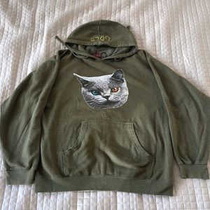 GOLF WANG ODD FUTURE SHARK CAT HOODIE L RARE